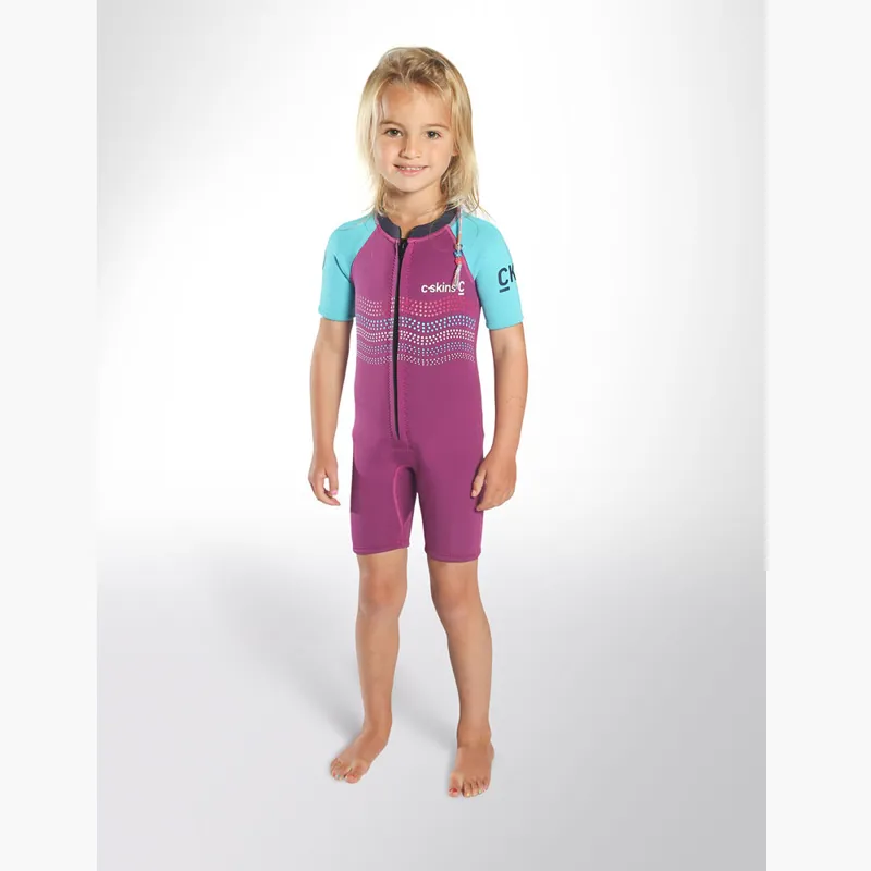 C-Skins C-Kid Baby Shorty Wetsuit Waves Voilet/Cyan